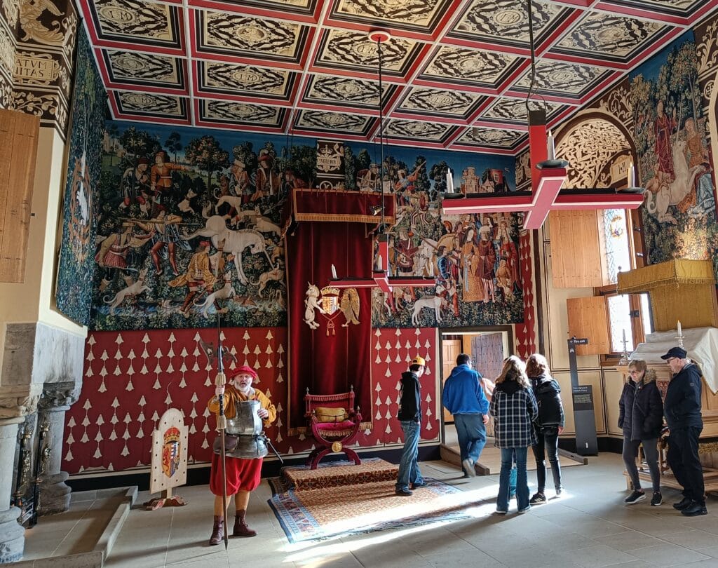 Tapices de la Caza del Unicornio en el Salón de la Reina