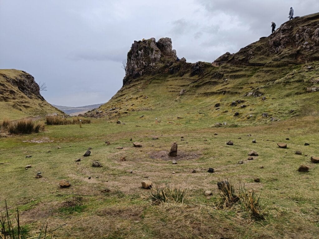 The Fairy Glen Espirales de piedra en Fairy Glen