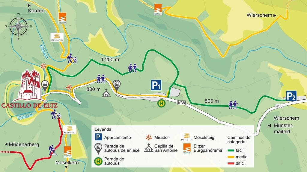 Mapa Burg Eltz