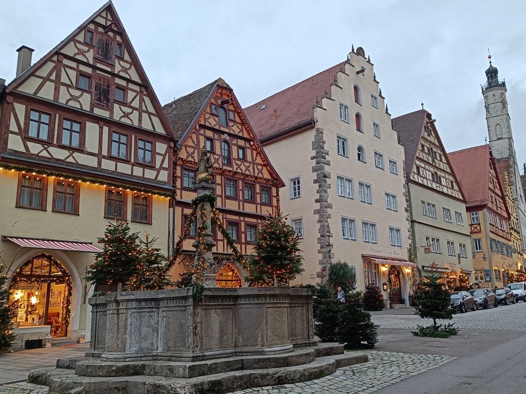 Rothenburg ob der Tauber en Navidad